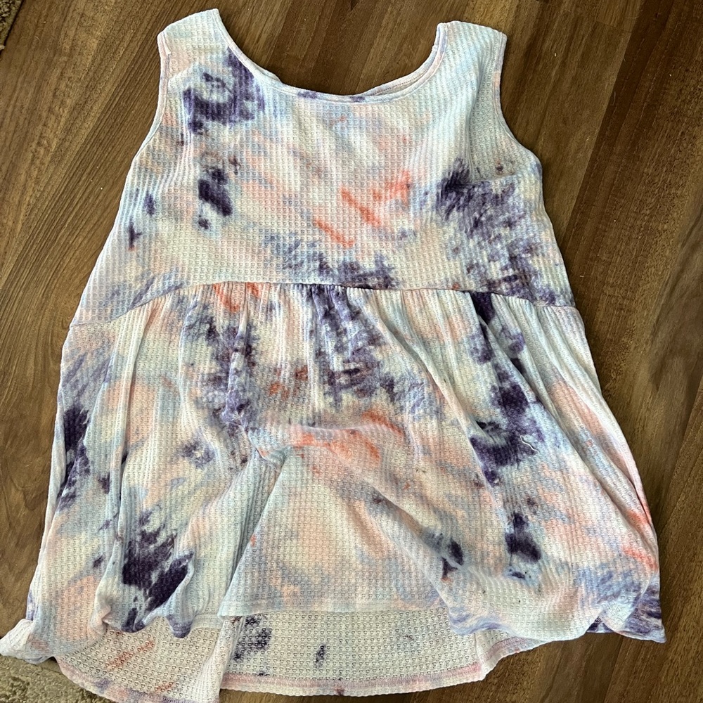 Chic Soul Tye Dye Babydoll Tank top